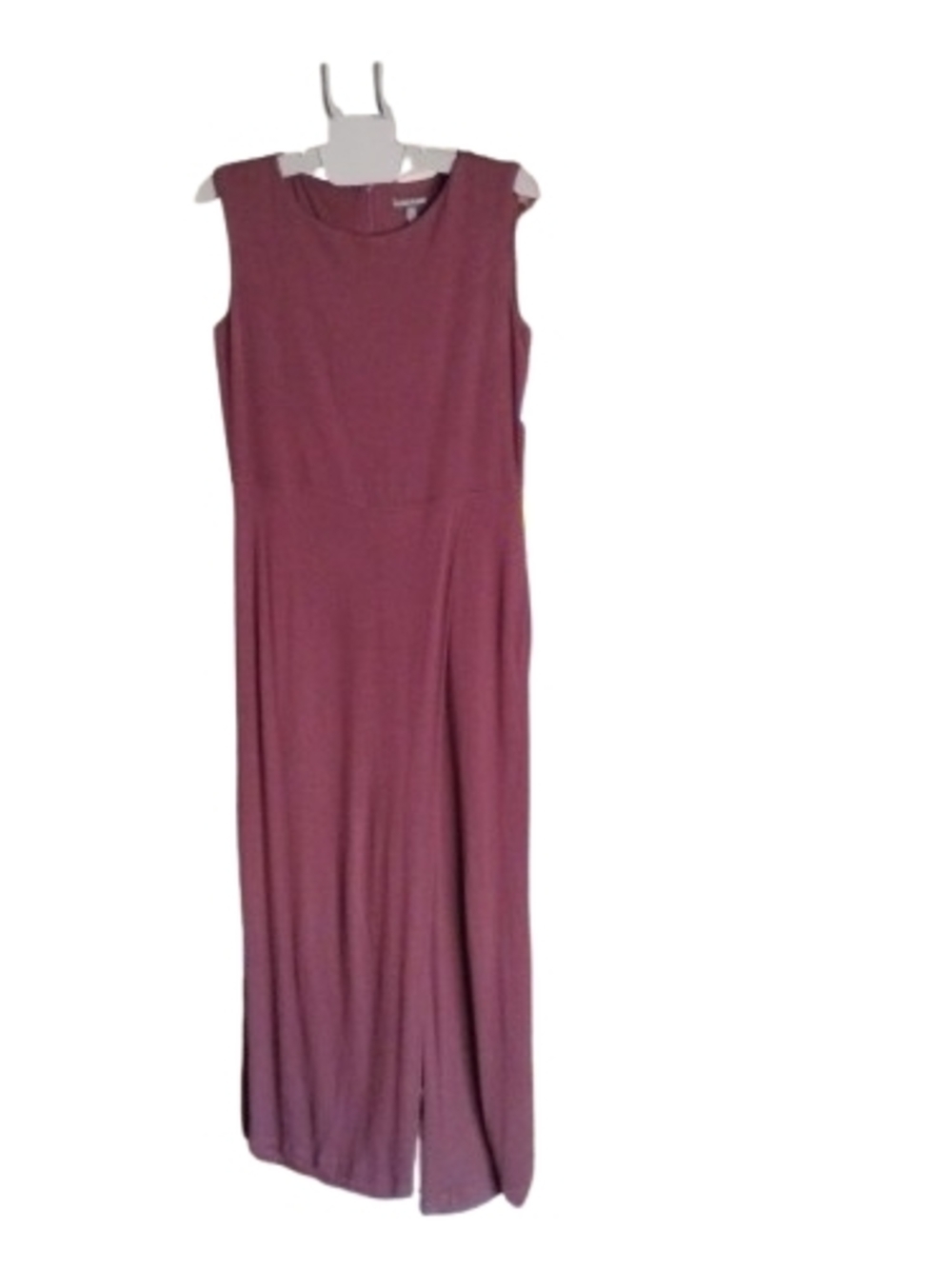 New Without Tags Eileen Fisher Burgundy Wide Leg Jumpsuit XS Sleeveless Layered